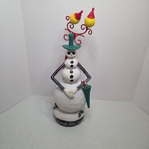 Nightmare Before Christmas Jack Skellington as Snowman Resin Figurine 12" Kcare